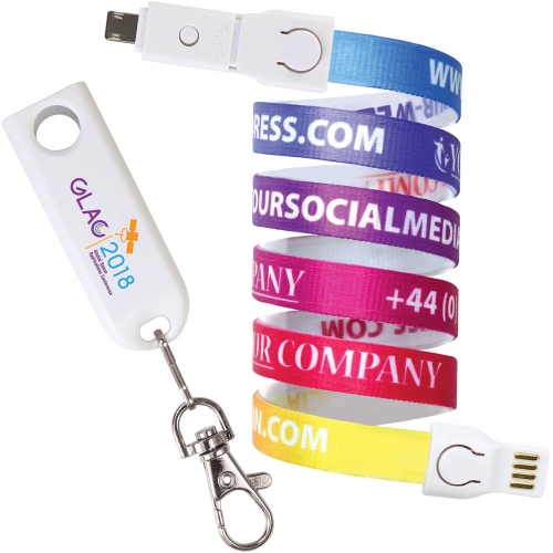 3-in-1 USB Lanyard Charging Cables