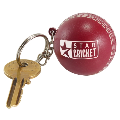 Stress Cricket Ball Keyring **