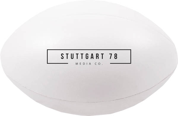 white pantone rugby ball