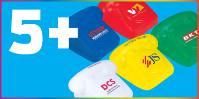 over five stress telephone colours stocked available