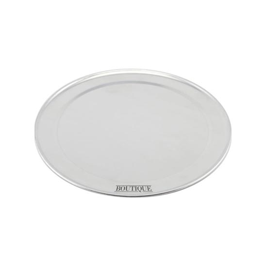 Poêle à pizza plate à bord large en aluminium (280 mm)