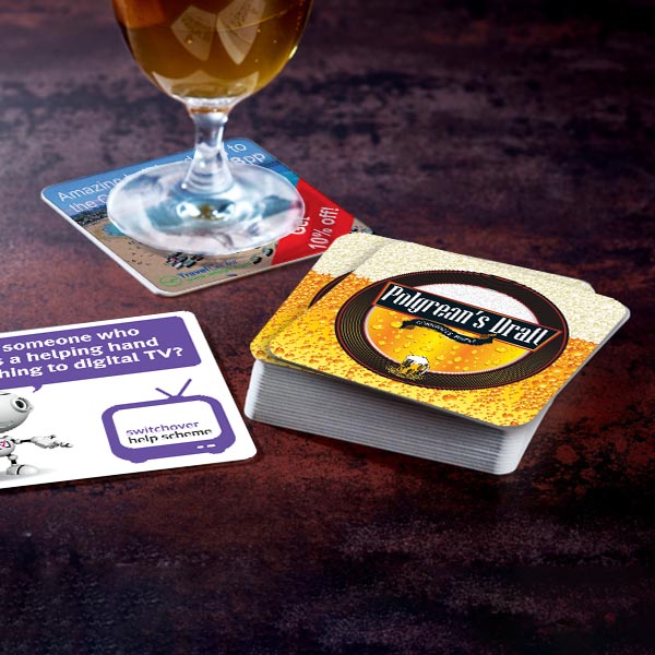 Tapis à bière carré de qualité supérieure