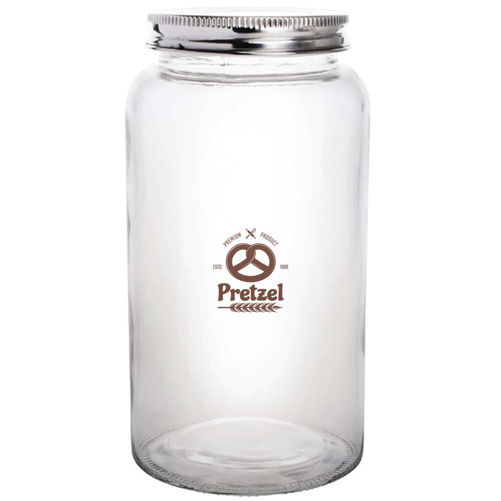 Vogue Glass Screw Top Dry Food Jar (800ml)