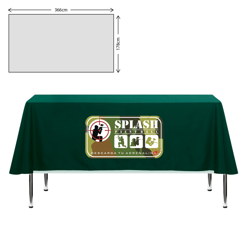 Nappe en tissu de qualité supérieure - 178x366cm (table de 8 pieds - hauteur moyenne)