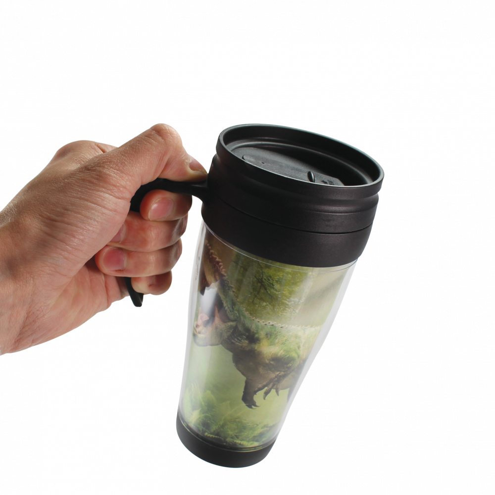 Gourde de voyage thermique avec insertion de photos et poignée (430 ml)