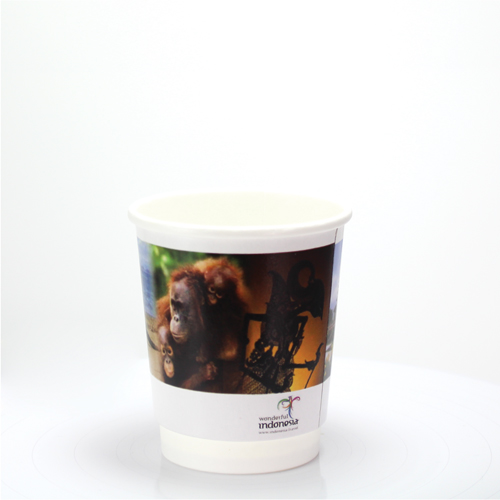 Gobelet en papier à double paroi - couleur (8oz/230ml)