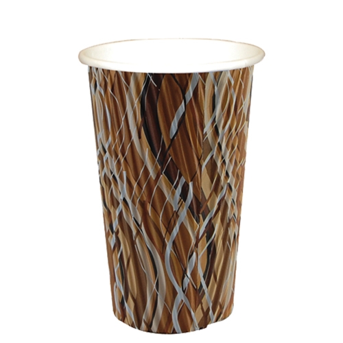 Gobelet en papier ondulé - couleur (20oz/568ml)
