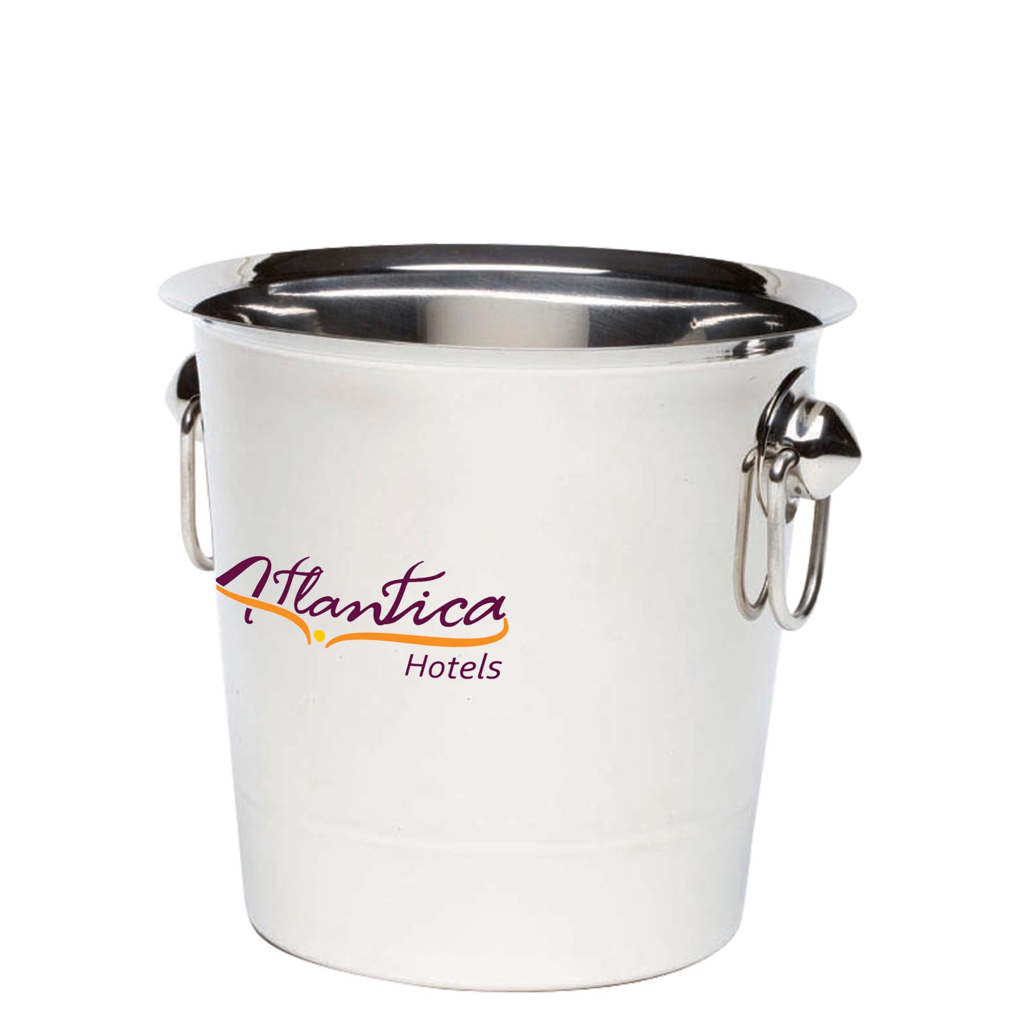 Seau à vin en acier inoxydable avec poignée en anneau (4 litres)