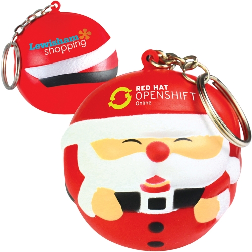 Stress Father Christmas Keyring *
