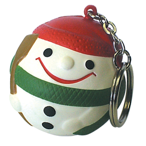 Stress Snowman Keyring
