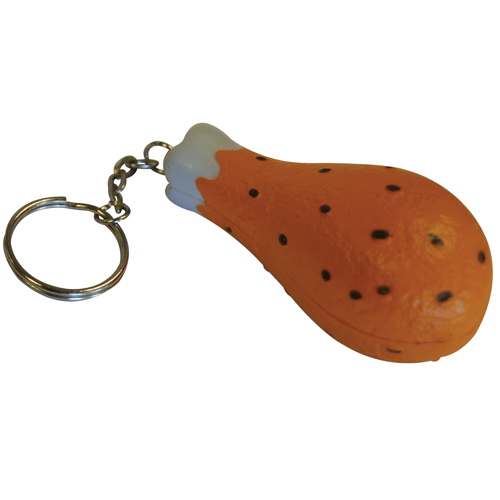 Stress Chicken Leg Keyring
